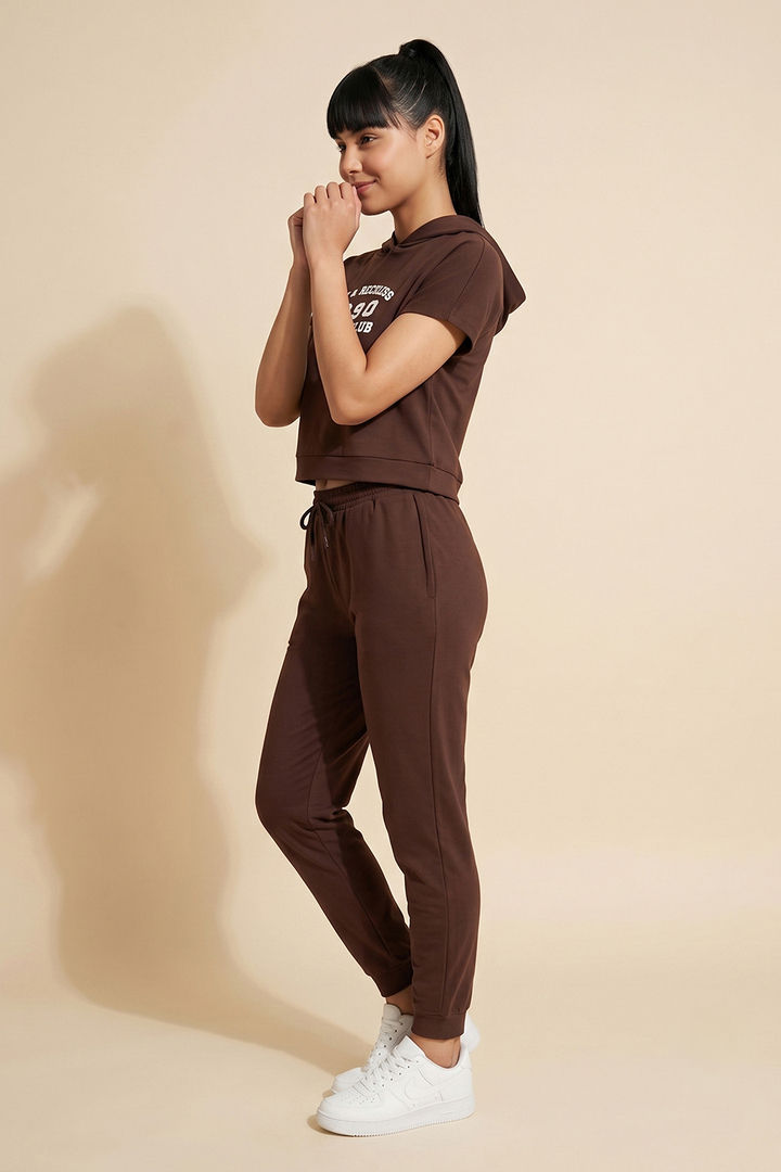 Zivame Athleisure Hooded Sweatshirt - Shaved Chocolate — image 5